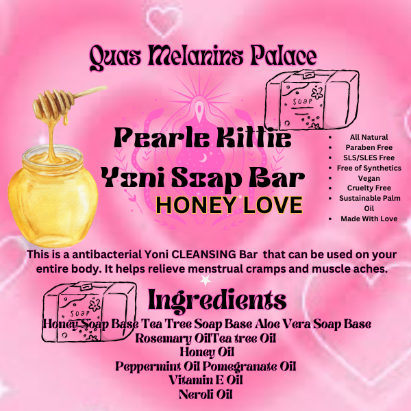 Pearle Kittie Yoni Soap Bar (Honey Love)