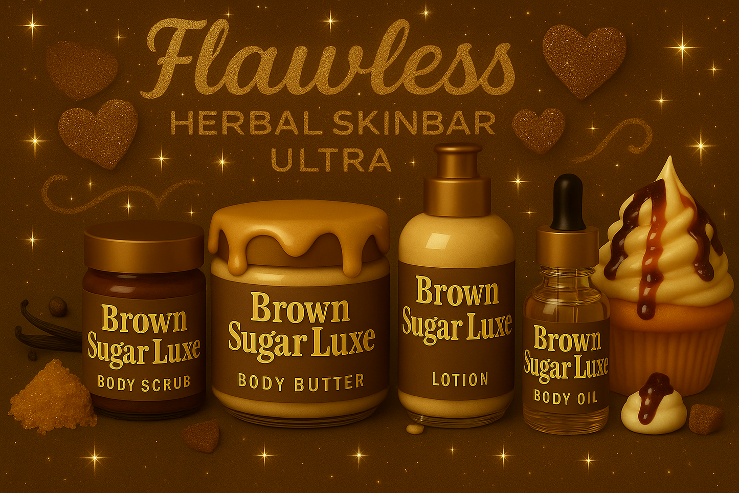 8oz Brown Suga Luxe Collection Set