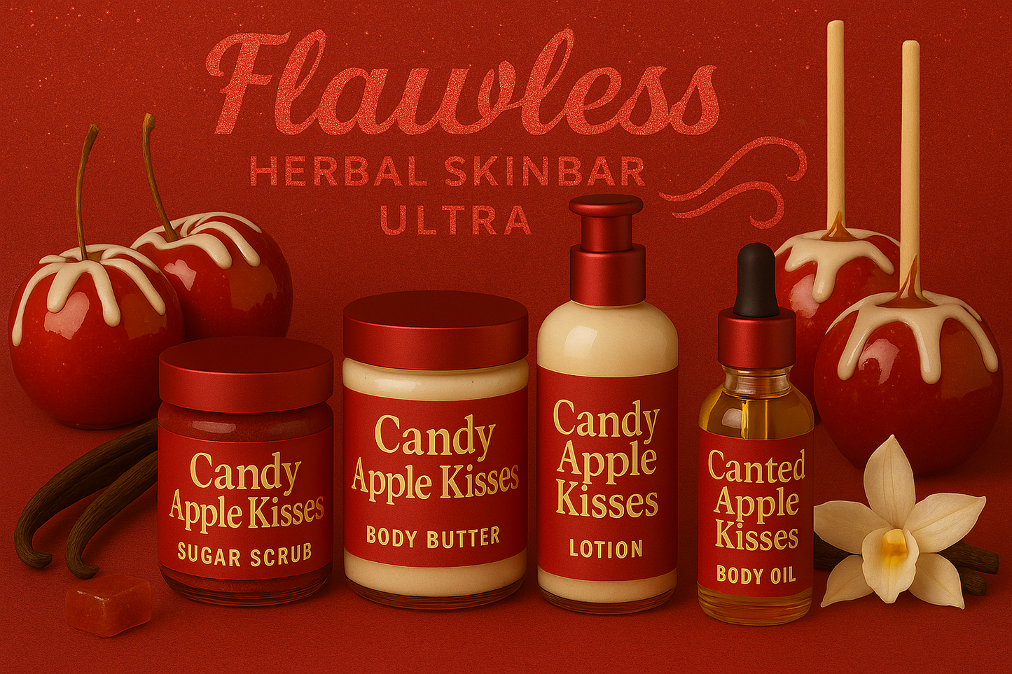 5oz Candy Apple Kisses Collection Set